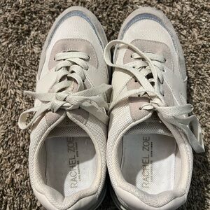 Rachel Zoe Beige and White Casual Sneakers